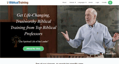 Desktop Screenshot of biblicaltraining.org